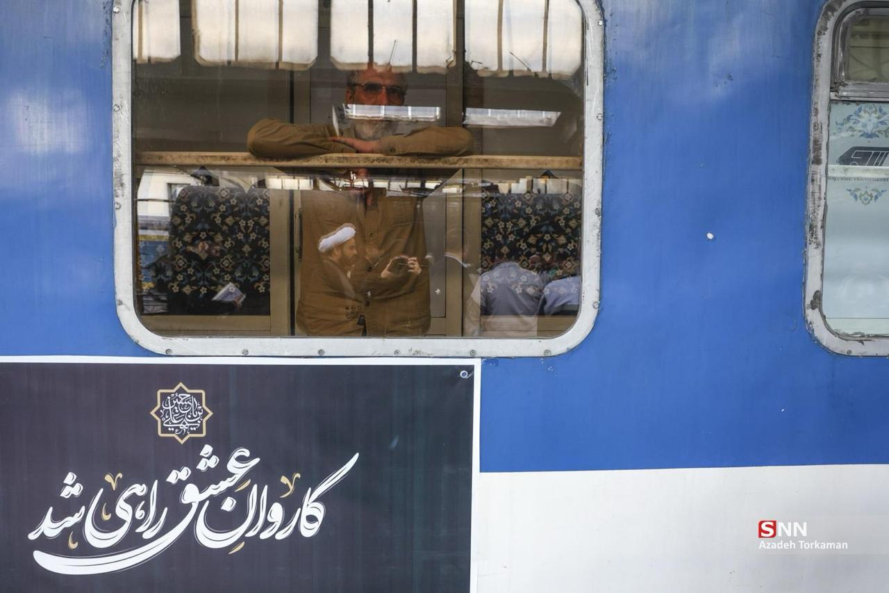 عکس/ زائران اربعین حسینی در راه آهن تهران