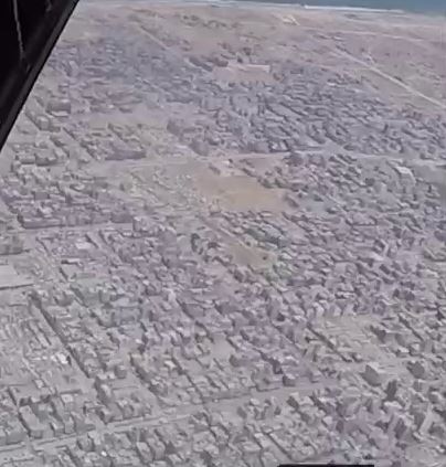 نمایی هوایی از شرایط آخرالزمانی در غزه