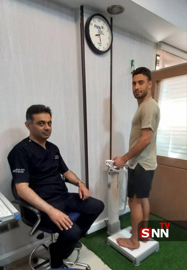 تصاویری از حضور اعضای تیم فوتبال تراکتور در مرکز ایفمارک  