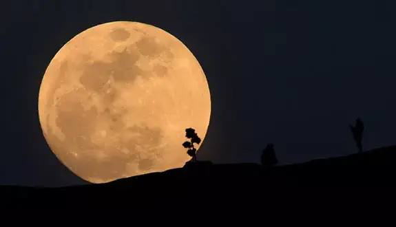 ماه ماهی خاویار با رنگ نارنجی را در آسمان ایران ببینید