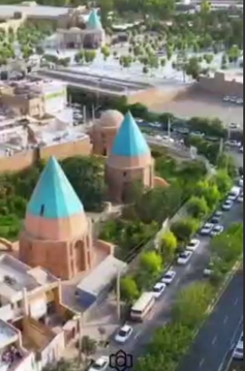 مجموعه مقابر گنبد سبز در شرق شهر قم
