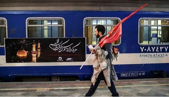 اولین قطار اربعینی کرمان به سمت خرمشهر حرکت کرد