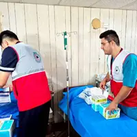آغاز به‌کار درمانگاه جمعیت هلال‌احمر اردبیل در عراق