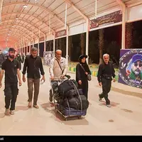 عکس/ عبور شبانه زائران اربعین حسینی از مرز خسروی