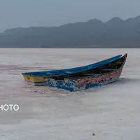 عکس/ دریاچه ارومیه در آستانه خشکی کامل