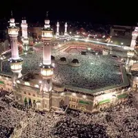 تصویر خیره کننده از بالای بیت الله الحرام