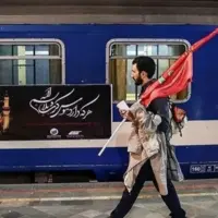 اولین قطار اربعینی کرمان به سمت خرمشهر حرکت کرد