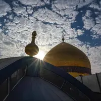 قاب‌هایی بی‌نظیر از گنبد طلای حرم امیرالمومنین(ع)