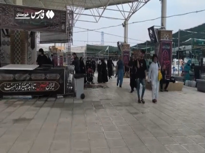 عبور روان زائران اربعین از چذابه