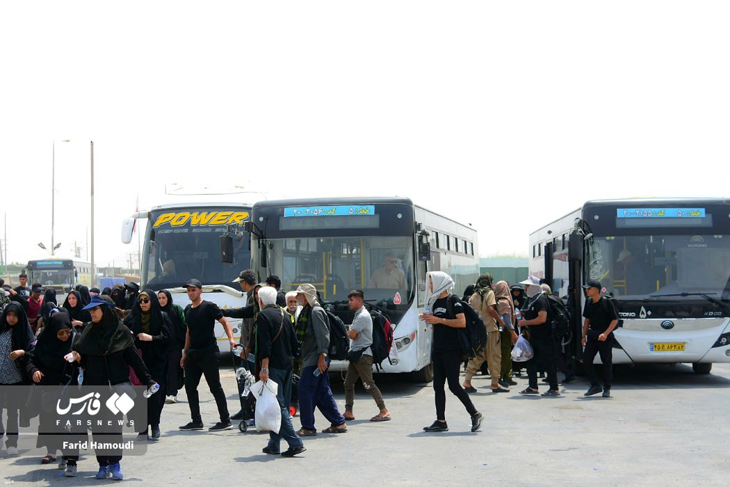 عکس/ انتقال رایگان زائران به شلمچه