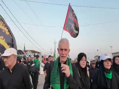معاون توسعه ورزش قهرمانی وزارت ورزش و جوانان در مراسم راهپیمایی اربعین 1404