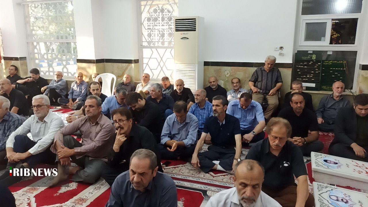 آیین چهلمین روز شهادت شهدای جنگ تحمیلی در آستانه اشرفیه