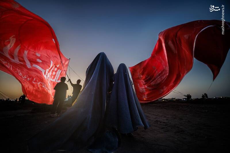 زیر لواء حضرت عباس(ع) و حضرت زینب(س) پیش به سوی کربلا