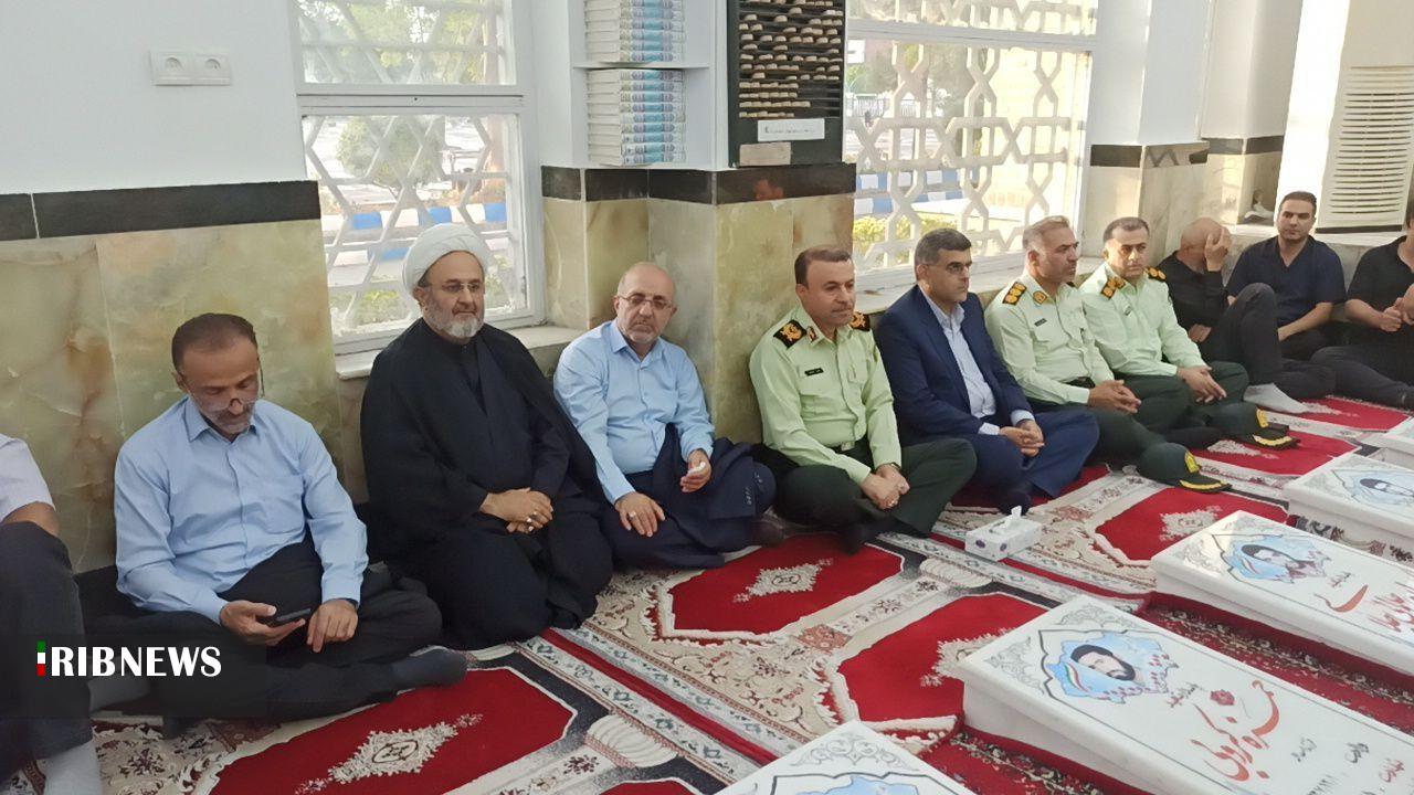 آیین چهلمین روز شهادت شهدای جنگ تحمیلی در آستانه اشرفیه