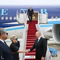 الهام علی‌اف وارد واشنگتن شد