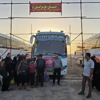 پیش‌بینی ۳۶۵ دستگاه اتوبوس برای بازگشت زائران حسینی در شلمچه