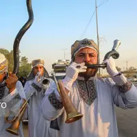 عکس/ زائران اربعین حسینی در دیوانیه عراق