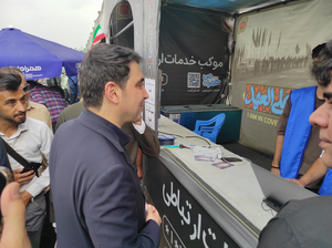عکس/ بازدید میدانی استاندار کردستان از خدمات‌رسانی به زائران در مرز باشماق