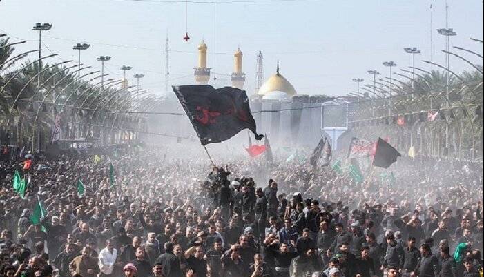 اجتماع عزاداران زنجانی در پیاده‌روی اربعین