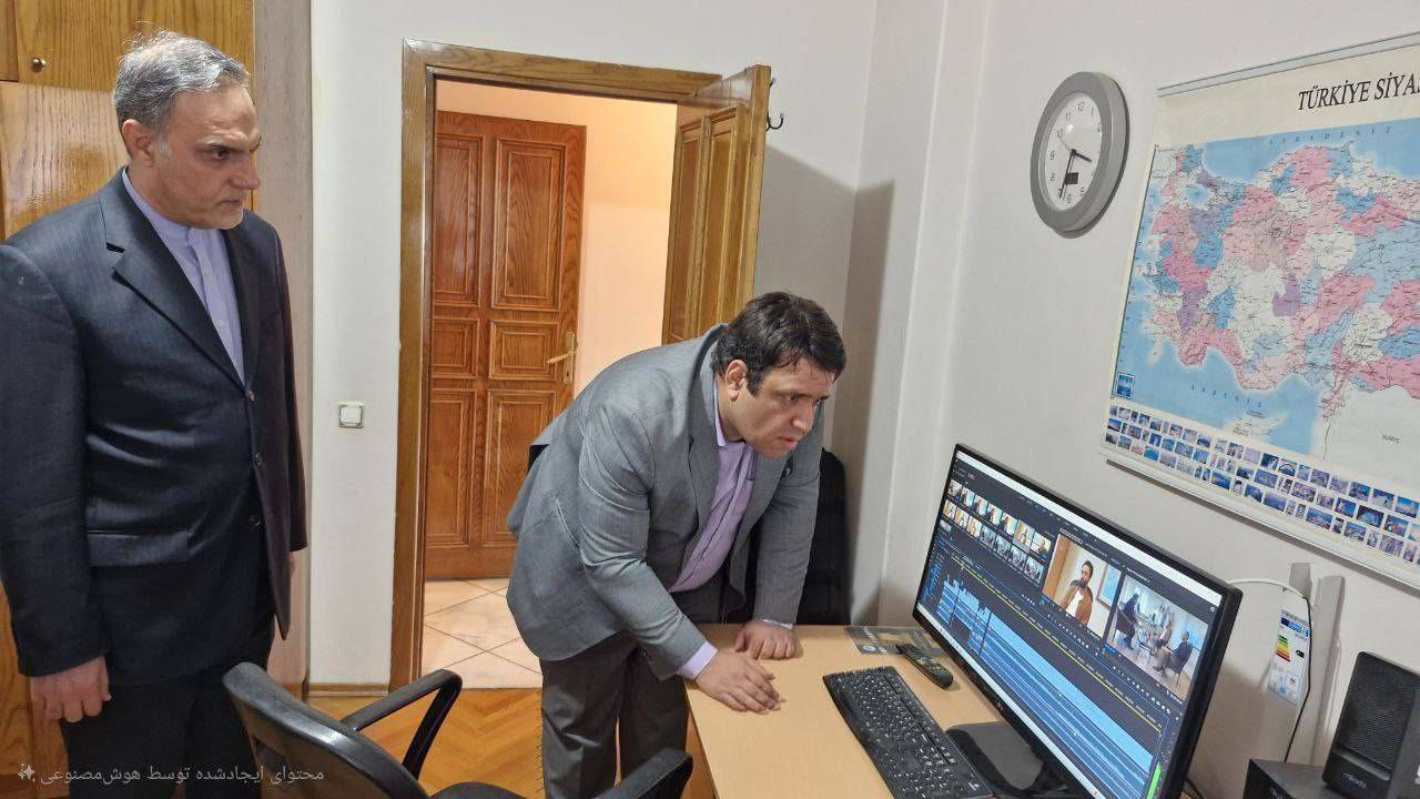 بازدید سفیر ایران از دفتر رسانه ملی در ترکیه