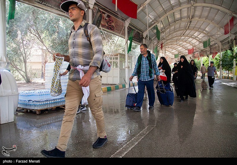 عکس/ عبور زائران اربعین حسینی از مرز خسروی