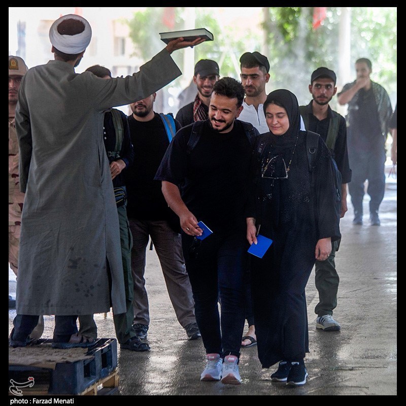 عکس/ عبور زائران اربعین حسینی از مرز خسروی