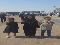 حال و هوای کودکان در مسیر راهپیمایی اربعین