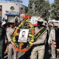 پیکر شهید محیط‌بان پارک ملی گلستان تشییع شد