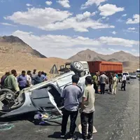 تصادف در محور سفید دشت _زرین شهر با دو فوتی