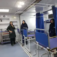عکس/ بیمارستان فوق تخصصی صحرایی سپاه پاسداران در مرز خسروی