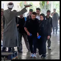 عکس/ عبور زائران اربعین حسینی از مرز خسروی