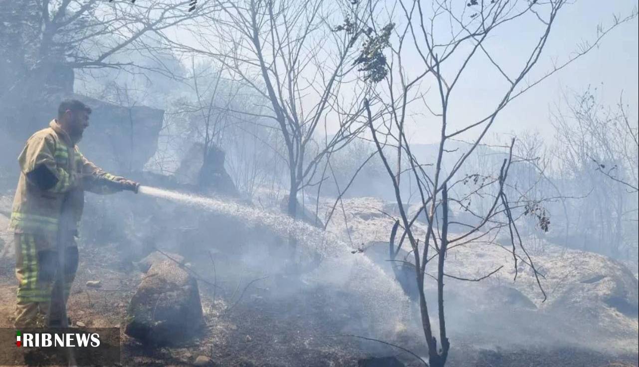 آتش سوزی در ۸ نقطه شهرستان لنگرود