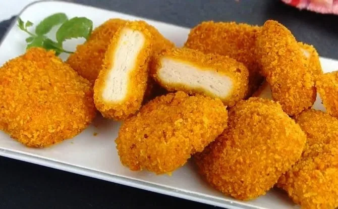 با یک عدد مرغ 60 تا ناگت مرغ بپز