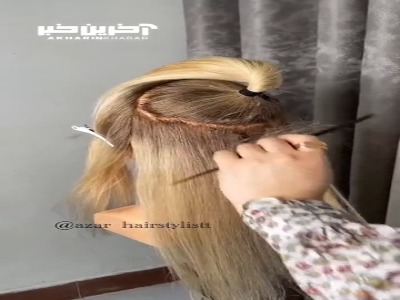 یک مدل موی شیک برای عروسی 