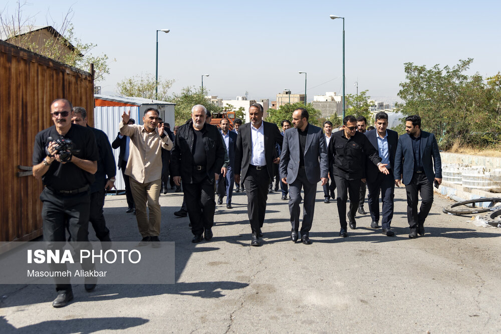 بازدید وزیر نیرو از خط انتقال آب سد طالقان به البرز و تهران