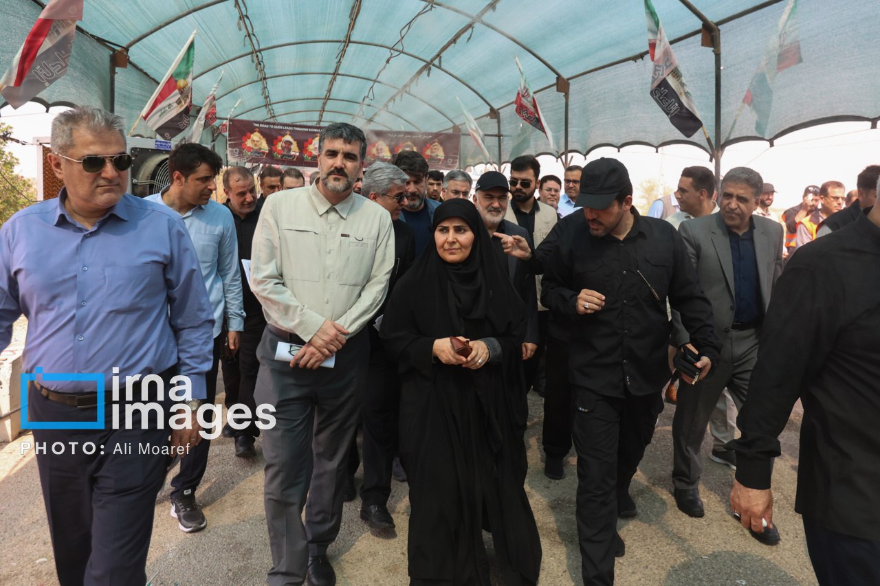 بازدید وزیر راه از پایانه مرزی چذابه
