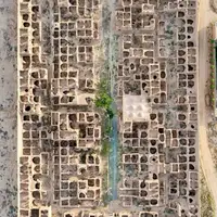  نمای هوایی زیبا از قلعه اِرنان مهریز در استان یزد