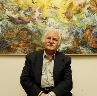 پیکر محمود فرشچیان کنار مقبره صائب تبریزی آرام می‌گیرد