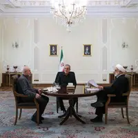 عکس/ نشست مشترک سران قوا به میزبانی رئیس جمهور در نهاد ریاست جمهوری