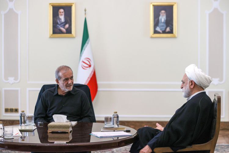 عکس/ نشست مشترک سران قوا به میزبانی رئیس جمهور در نهاد ریاست جمهوری