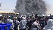 آتش سوزی در مرز مهران؛ یک نفر جان باخت