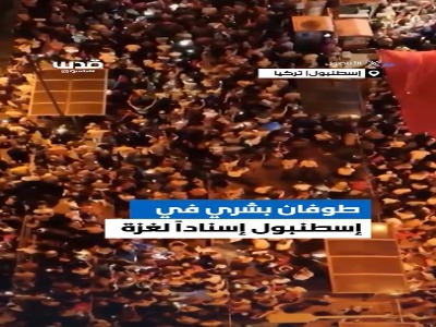 تظاهرات گسترده حمایت از غزه در استانبول