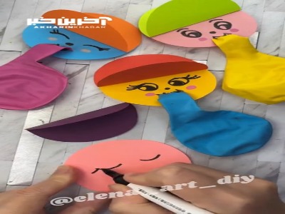 استیکر بادکنی بسازیم