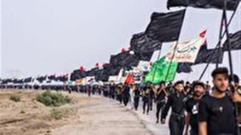 پلیس کردستان پای کار خدمت به زائران اربعین
