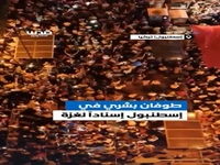 تظاهرات گسترده حمایت از غزه در استانبول