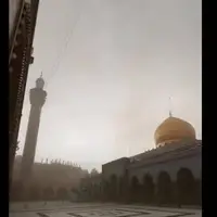 طوفان شن در اطراف حرم حضرت زینب(س)