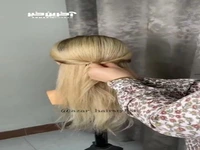 شینیون زیبا مخصوص موهای کم حجم