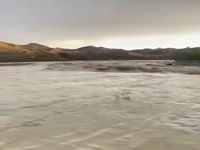 سیل عجیب تابستانه در بشاگرد