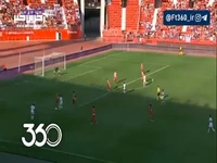 گل تساوی النصر به آلمریا توسط کریستیانو رونالدو 