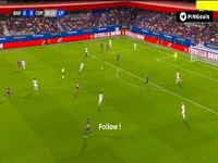 گل اول بارسلونا به کومو توسط فرمین لوپس